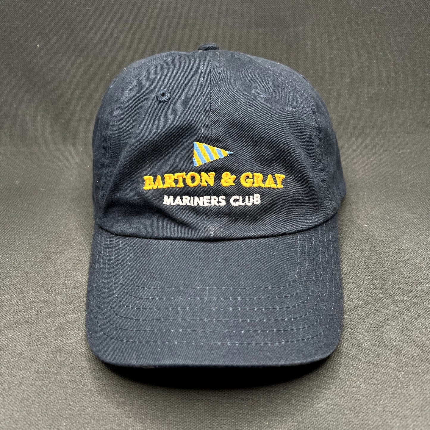 Barton & Gray Mariners Club Adjustable Strapback Hat Luxury Yachting Sailing