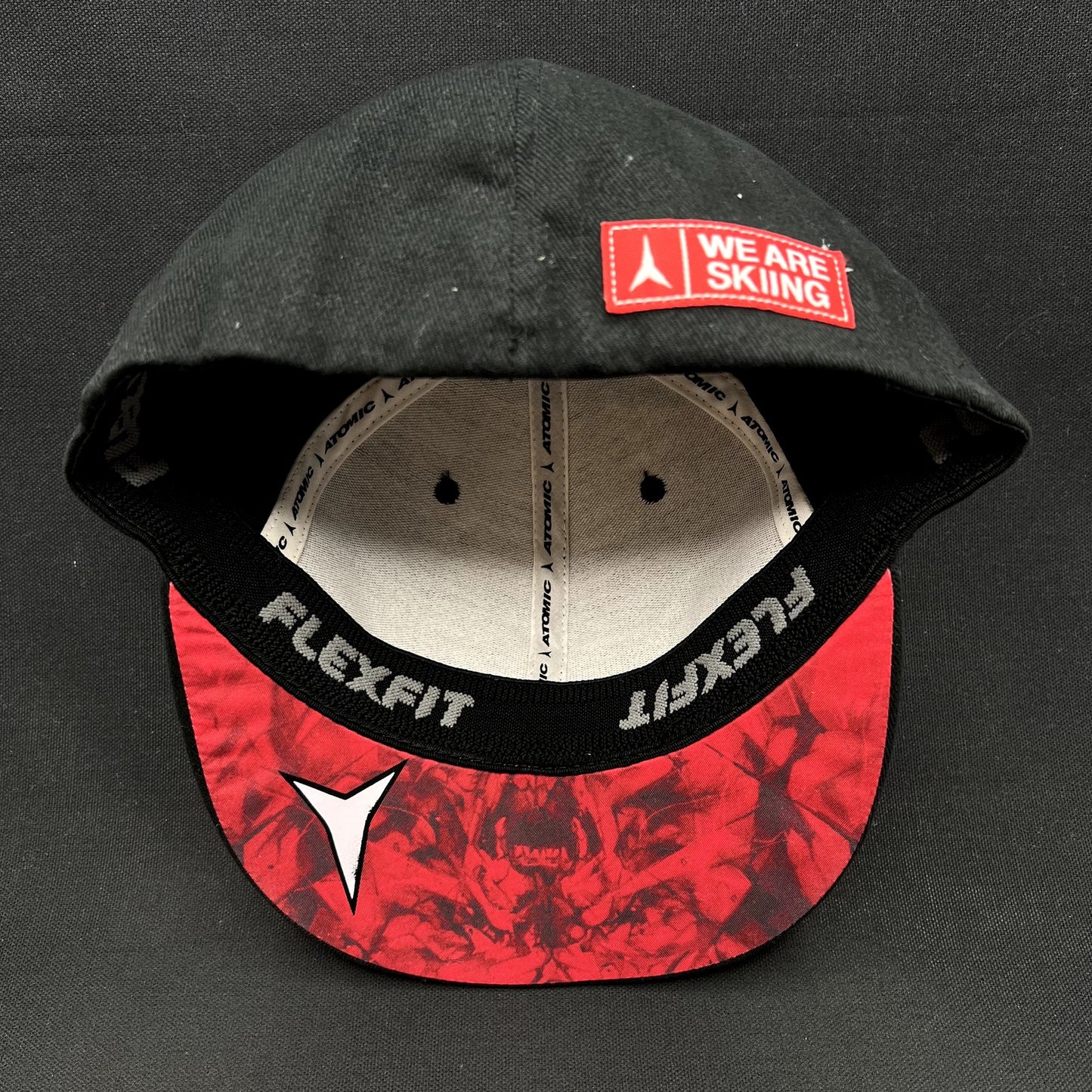 Atomic Skis We Are Skiing FlexFit Hat L/XL Black Ski Team Snow Sports Cap