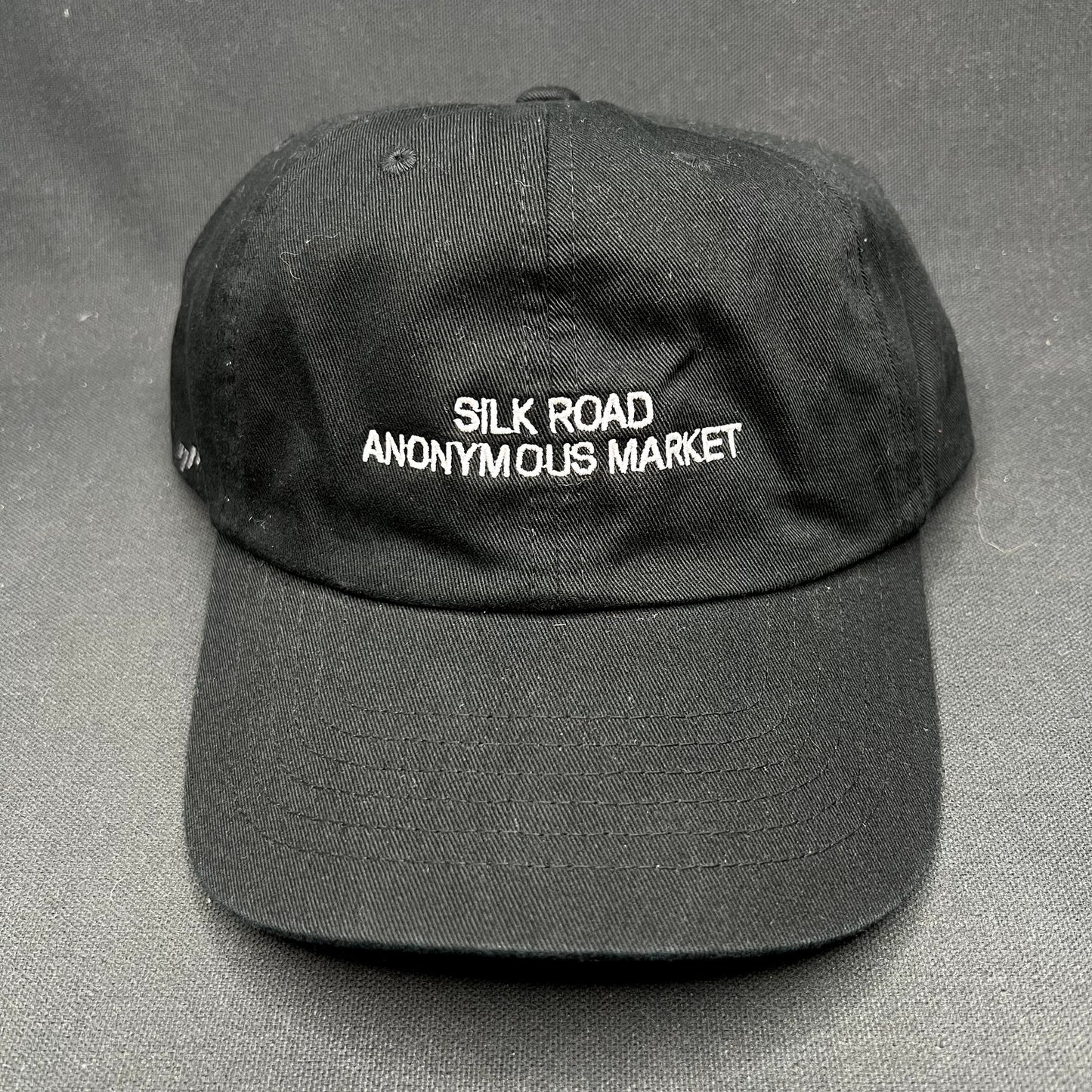 Silk Road Anonymous Market Strapback Hat Black Yupoong Dad Cap