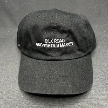Silk Road Anonymous Market Strapback Hat Black Yupoong Dad Cap