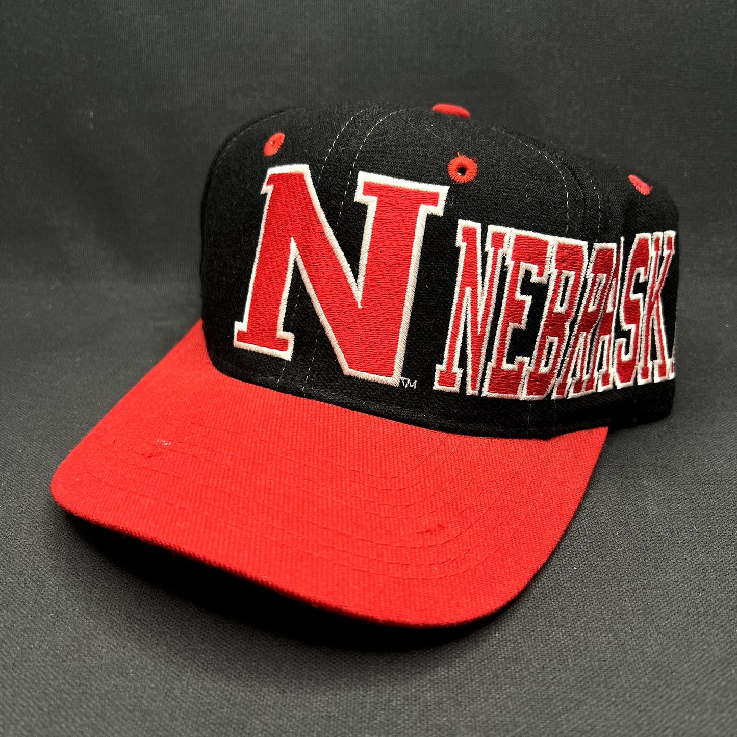 Vintage Nebraska Cornhuskers Snapback Hat Apex One Varsity Big Logo