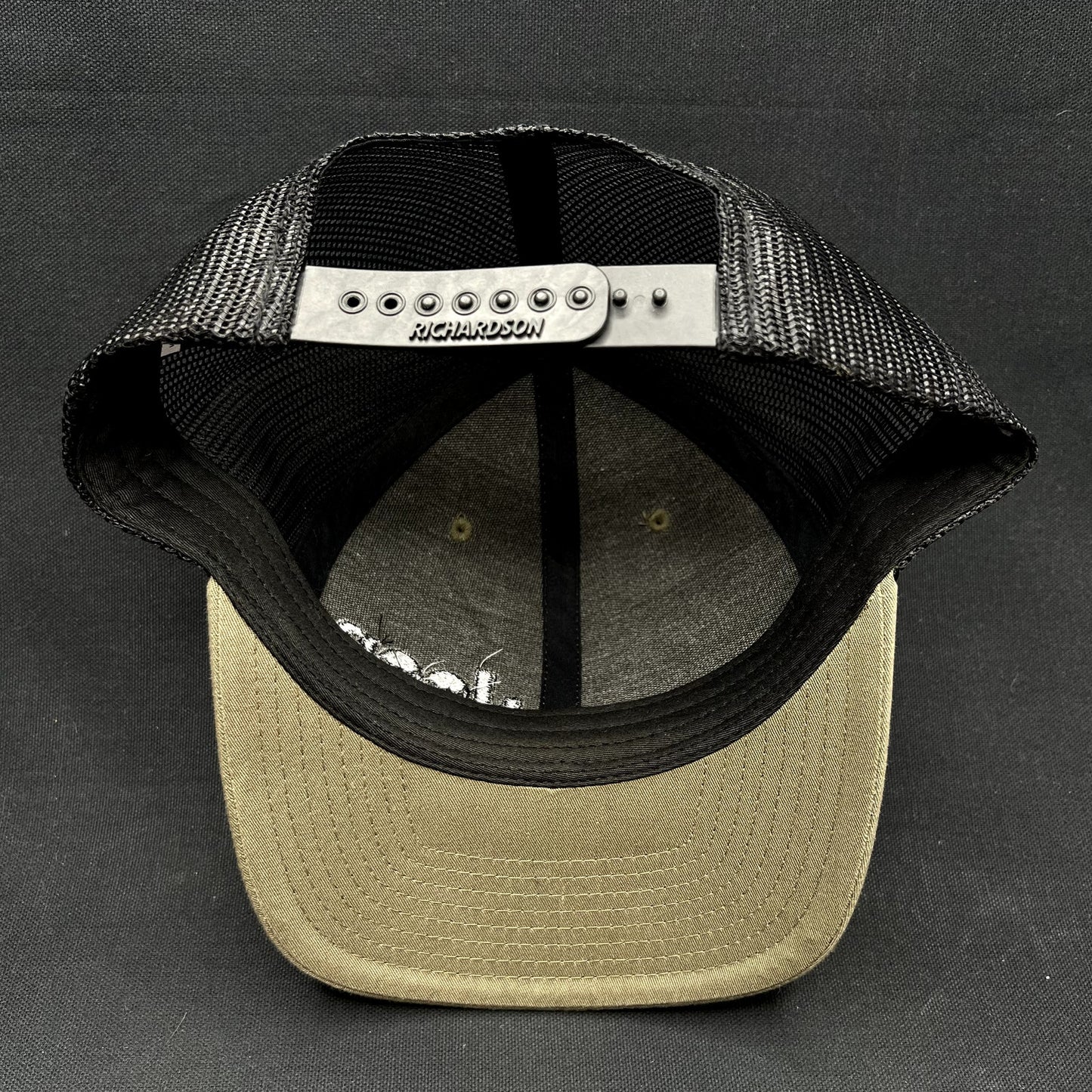 Jeep Punisher Skull Richardson 112 Trucker Snapback Hat Olive Black