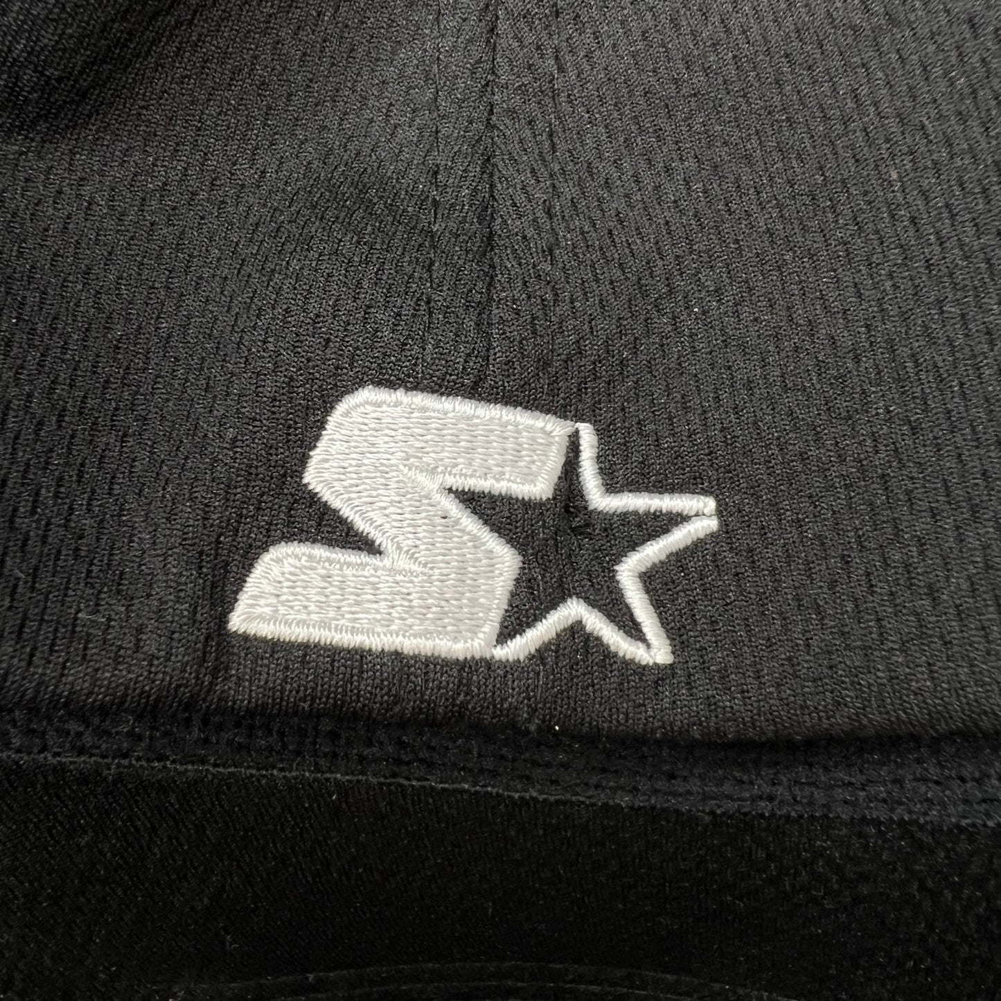 Starter Brand Tonal Black Logo Fitted Hat Minimal Streetwear