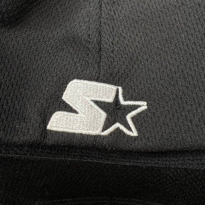 Starter Brand Tonal Black Logo Fitted Hat Minimal Streetwear
