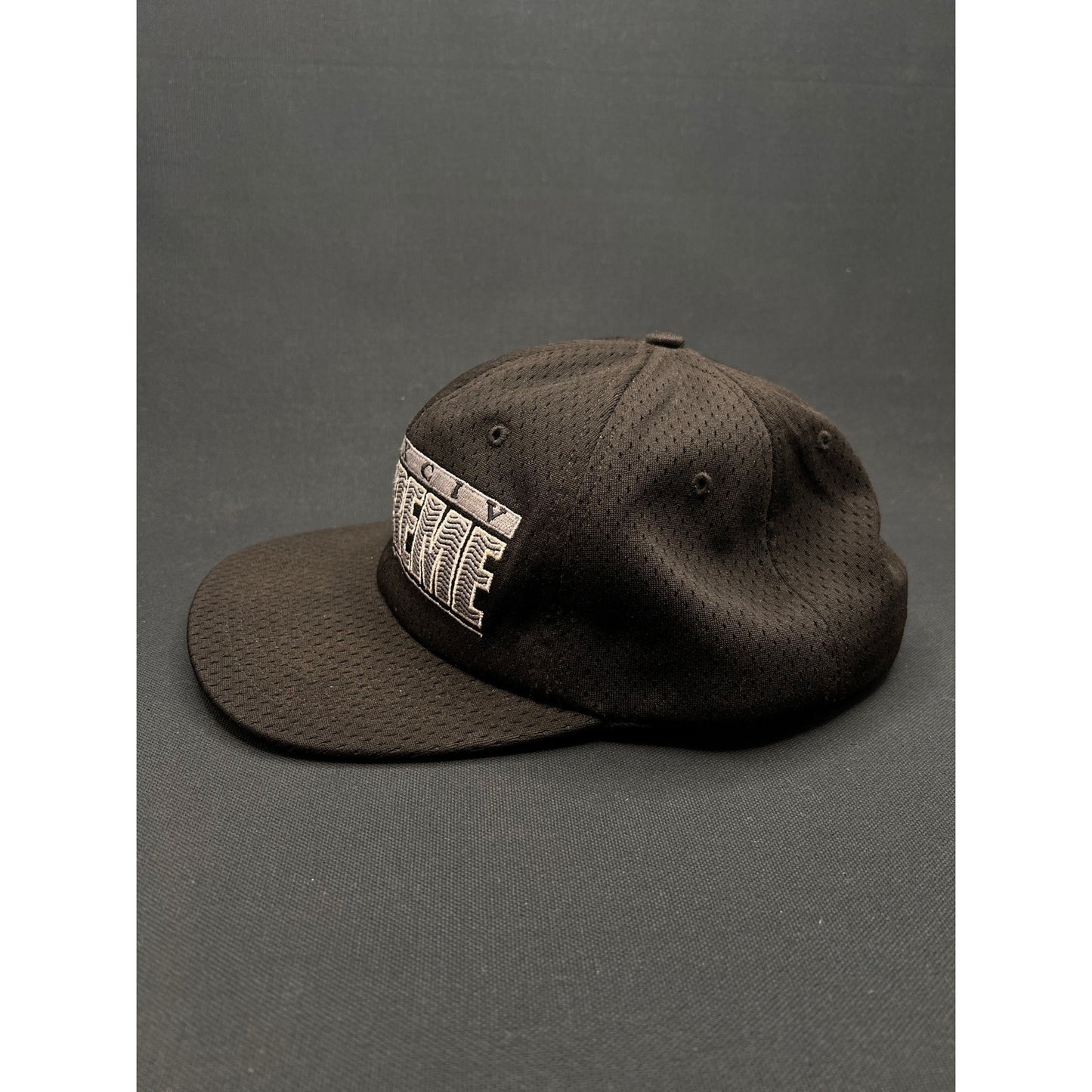 Vintage Supreme MCMXCIV Snapback Hat Black 1994 Made in USA Mesh