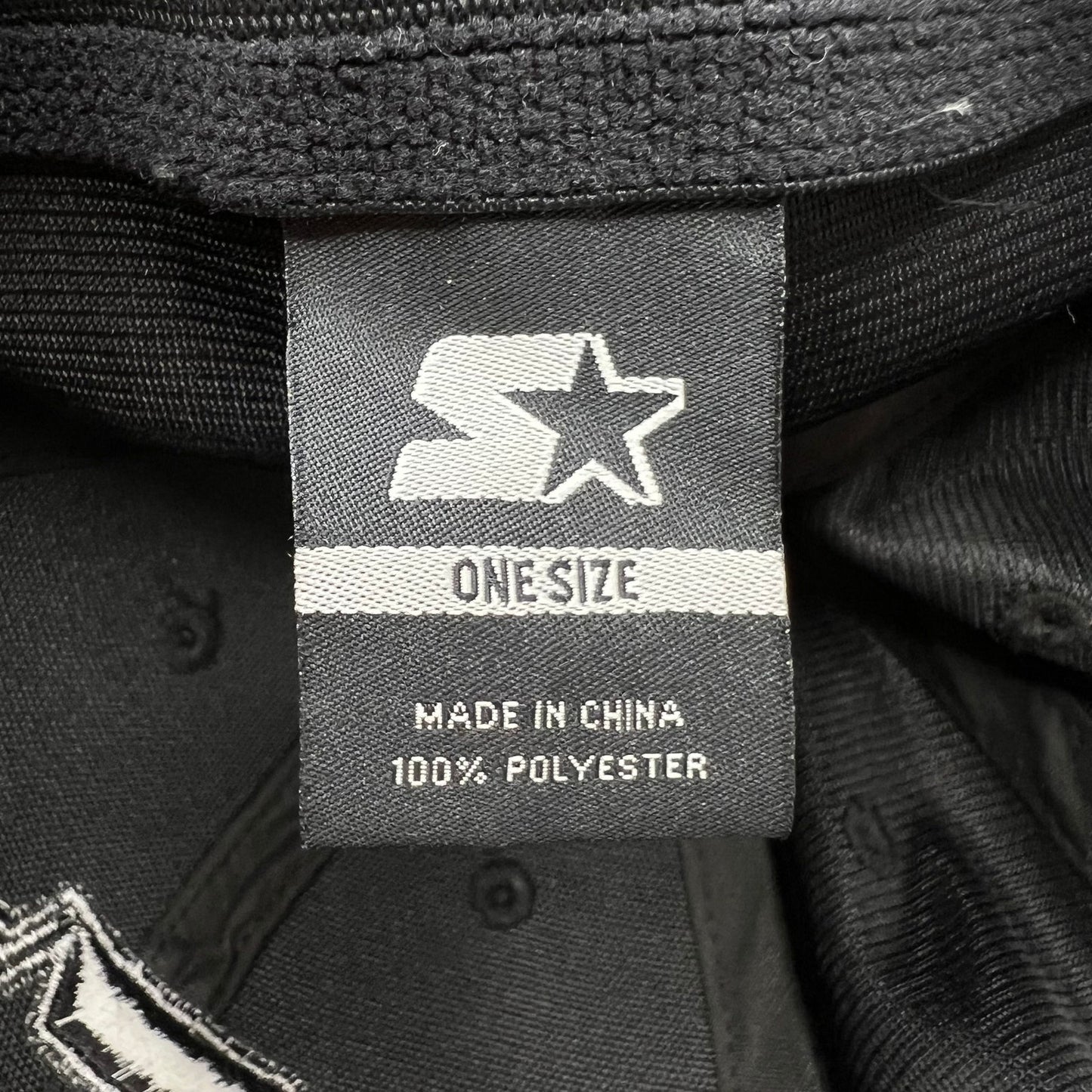Starter Brand Tonal Black Logo Fitted Hat Minimal Streetwear