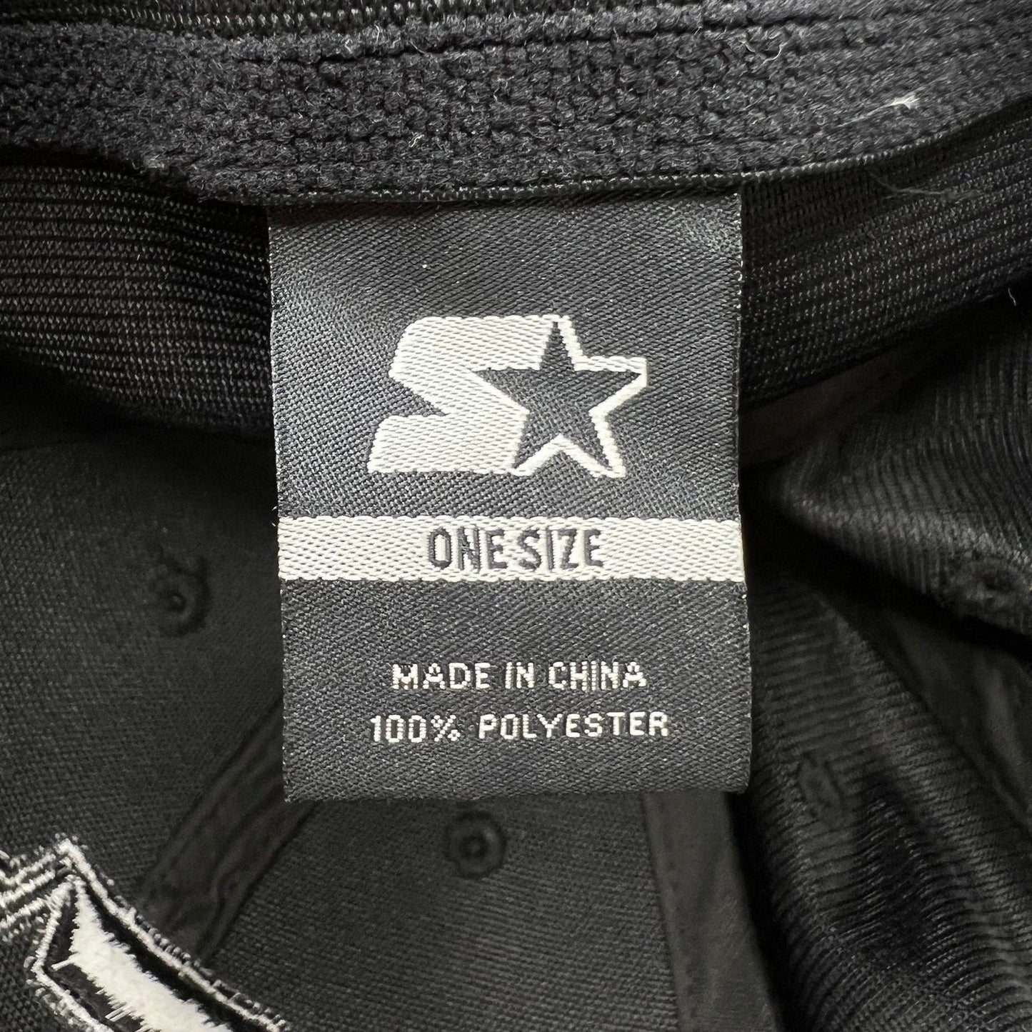 Starter Brand Tonal Black Logo Fitted Hat Minimal Streetwear