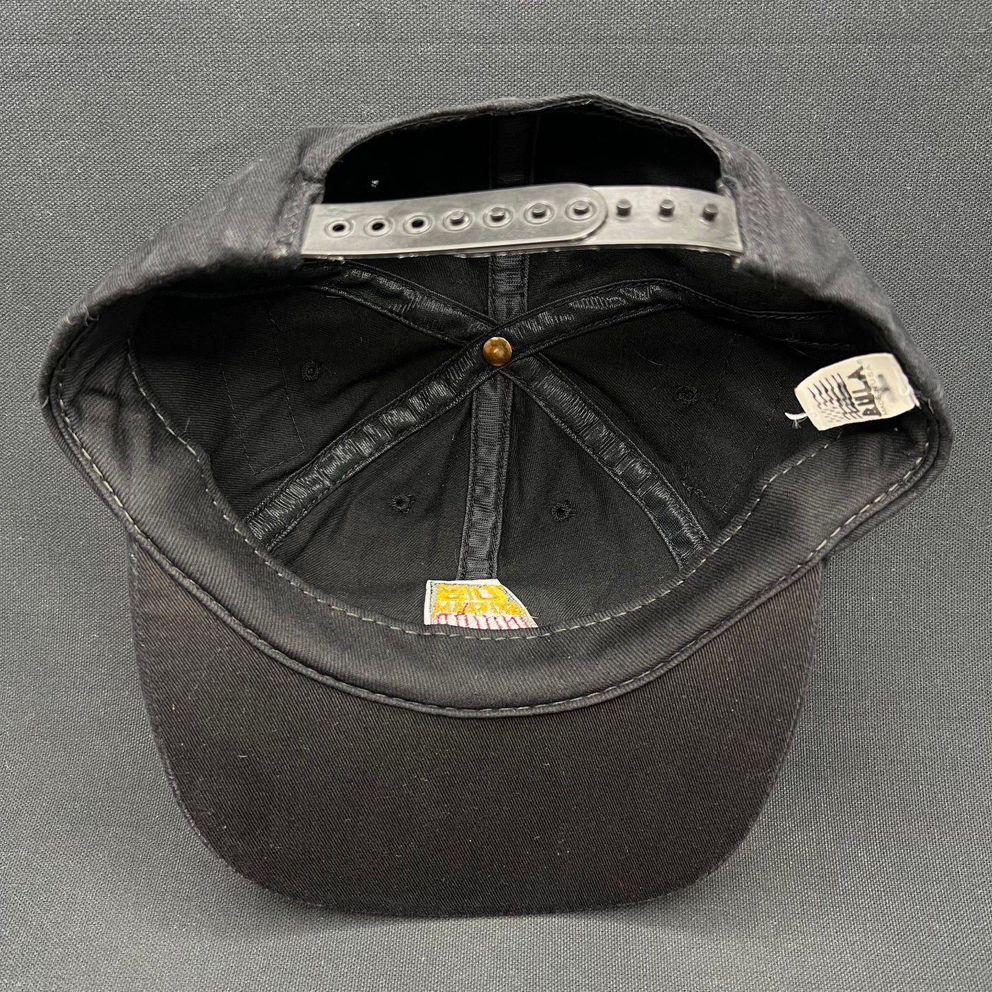 Vintage USA Ski Team BULA Snapback Hat Made in USA Black AHA 90s
