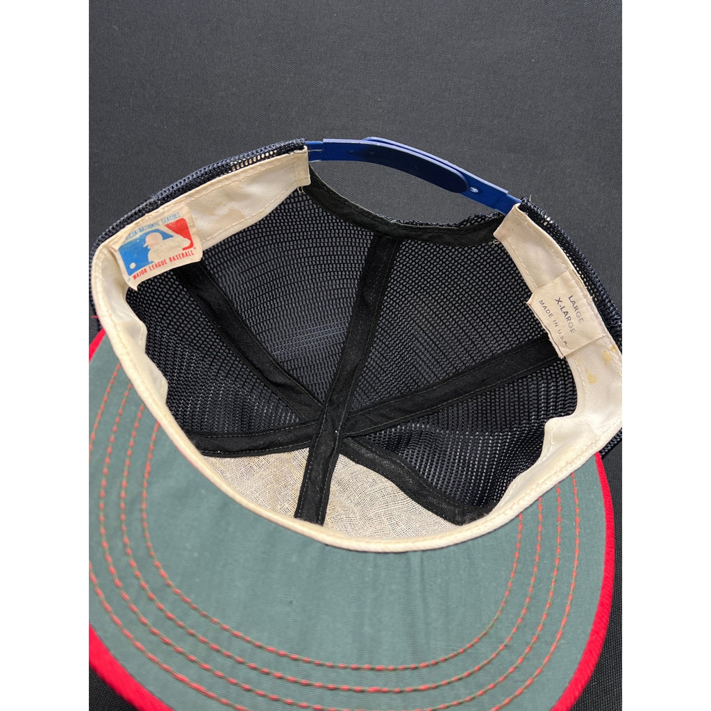 Vintage 1980s Anaheim Angels Trucker Snapback Hat MLB Mesh Made in USA