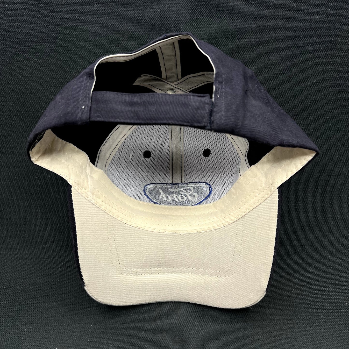 Ford Oval Logo Strapback Hat Signed #22 DAV Cap America