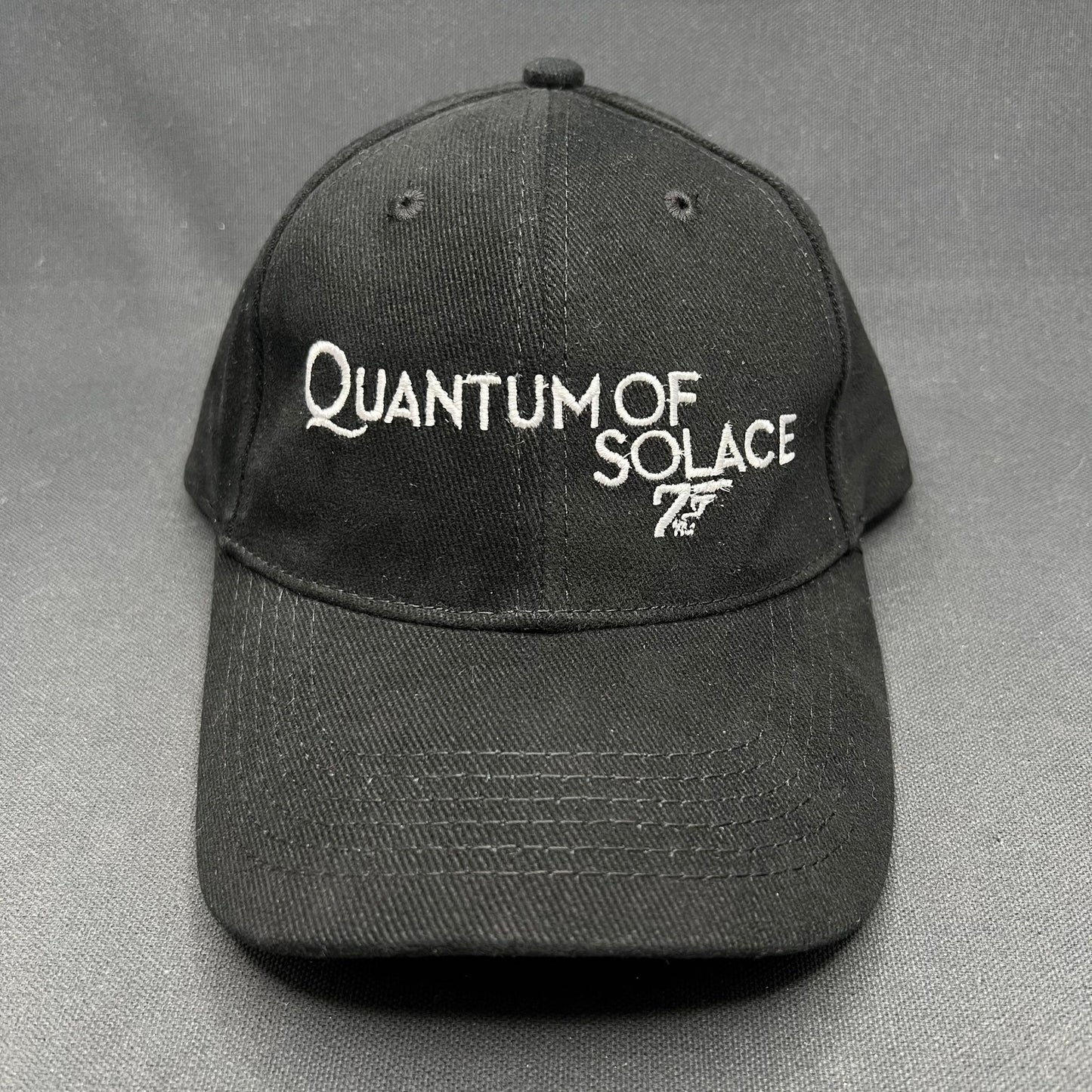 James Bond Quantum of Solace 007 Strapback Hat Black James Bond Promo Cap