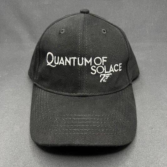 James Bond Quantum of Solace 007 Strapback Hat Black James Bond Promo Cap