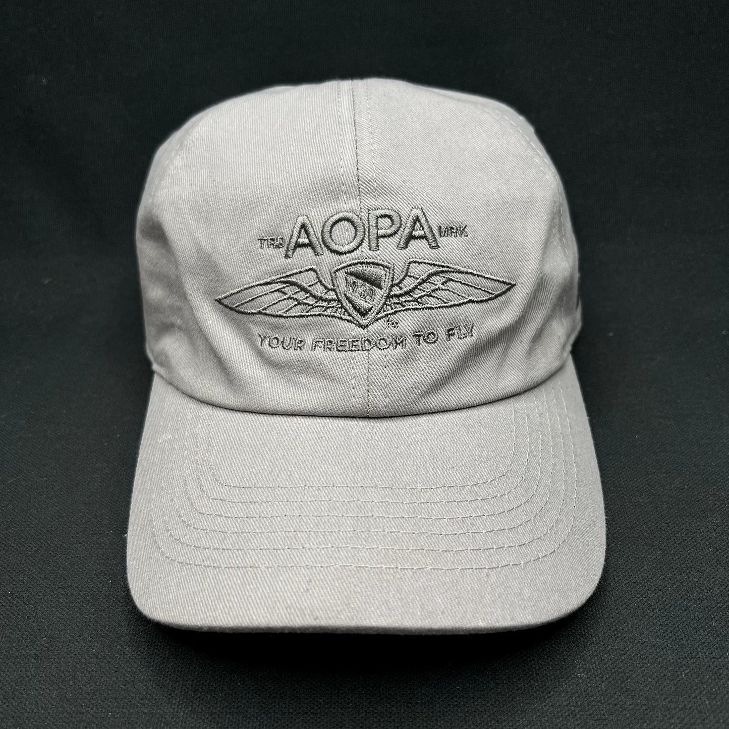 AOPA Aircraft Owners & Pilots Association Strapback Hat Gray