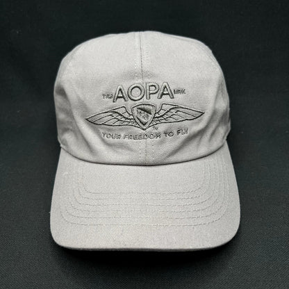 AOPA Aircraft Owners & Pilots Association Strapback Hat Gray