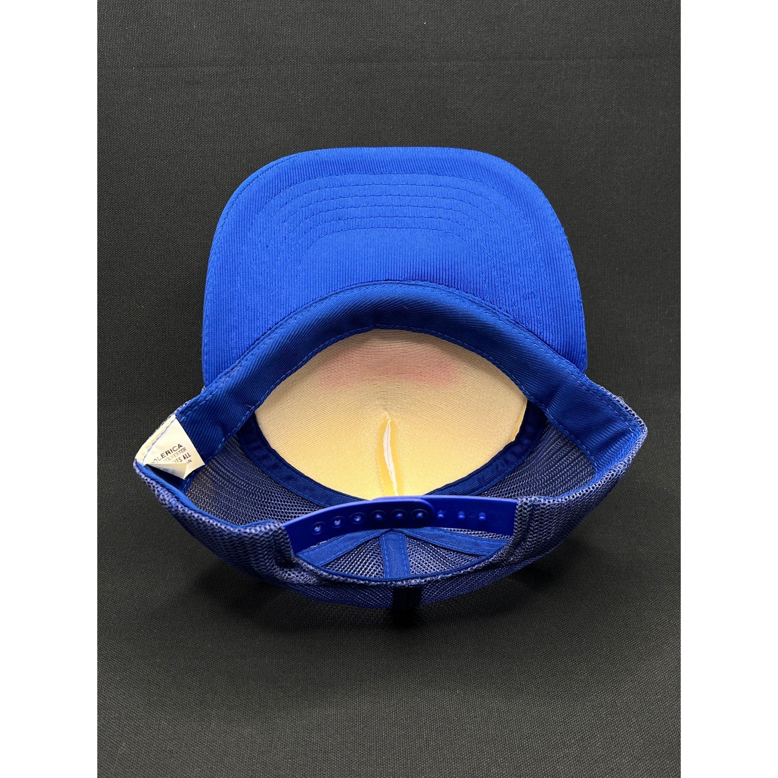 Vintage Miller Famous Ice Cream 80s Mesh Trucker Hat Taiwan R.O.C. Made Snapback