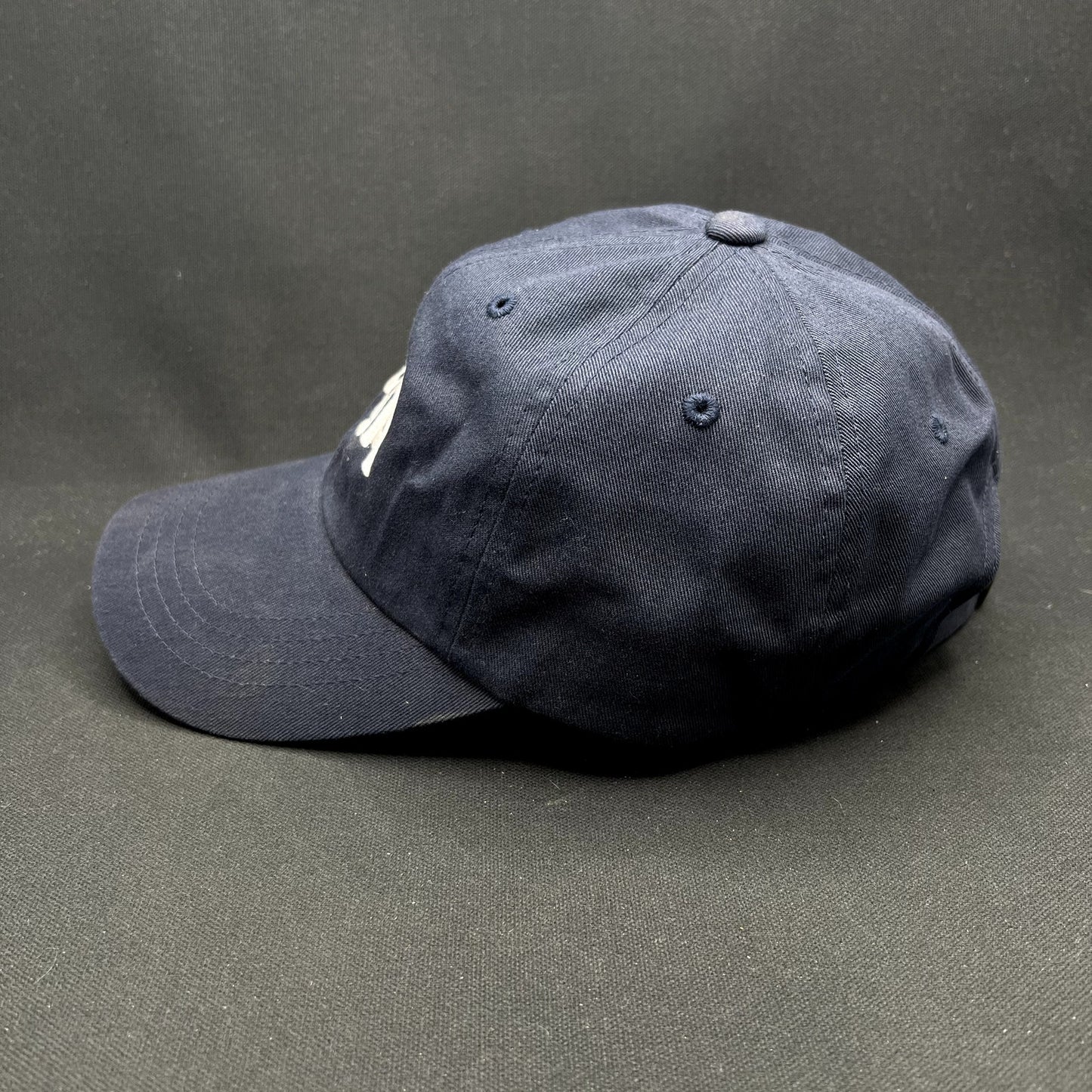 Tessa Logo Strapback Hat Yupoong Classics Navy Dad Cap