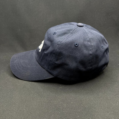 Tessa Logo Strapback Hat Yupoong Classics Navy Dad Cap