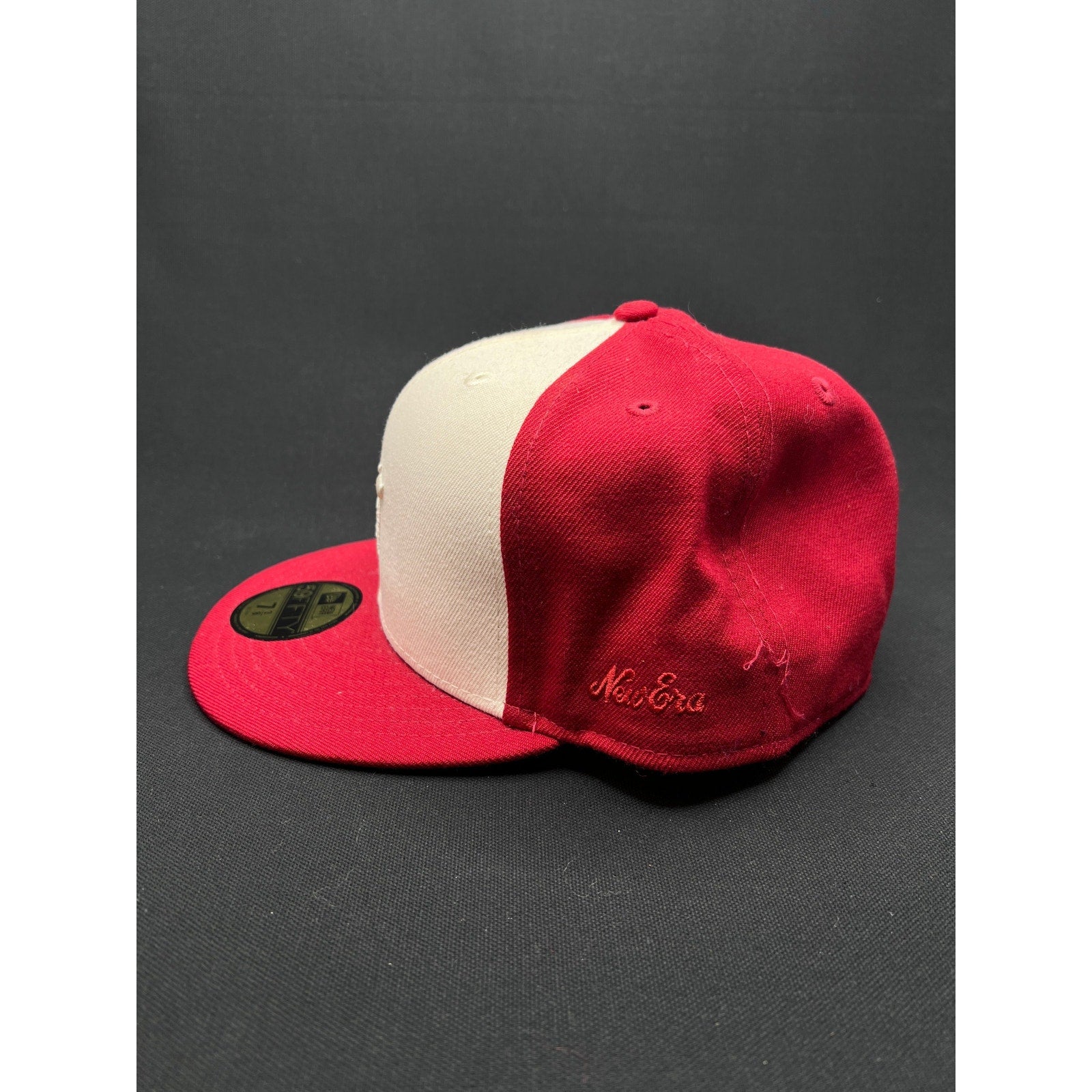 7 3/8 Fear of God Essentials x New Era 59FIFTY Fitted Hat Red White Wool