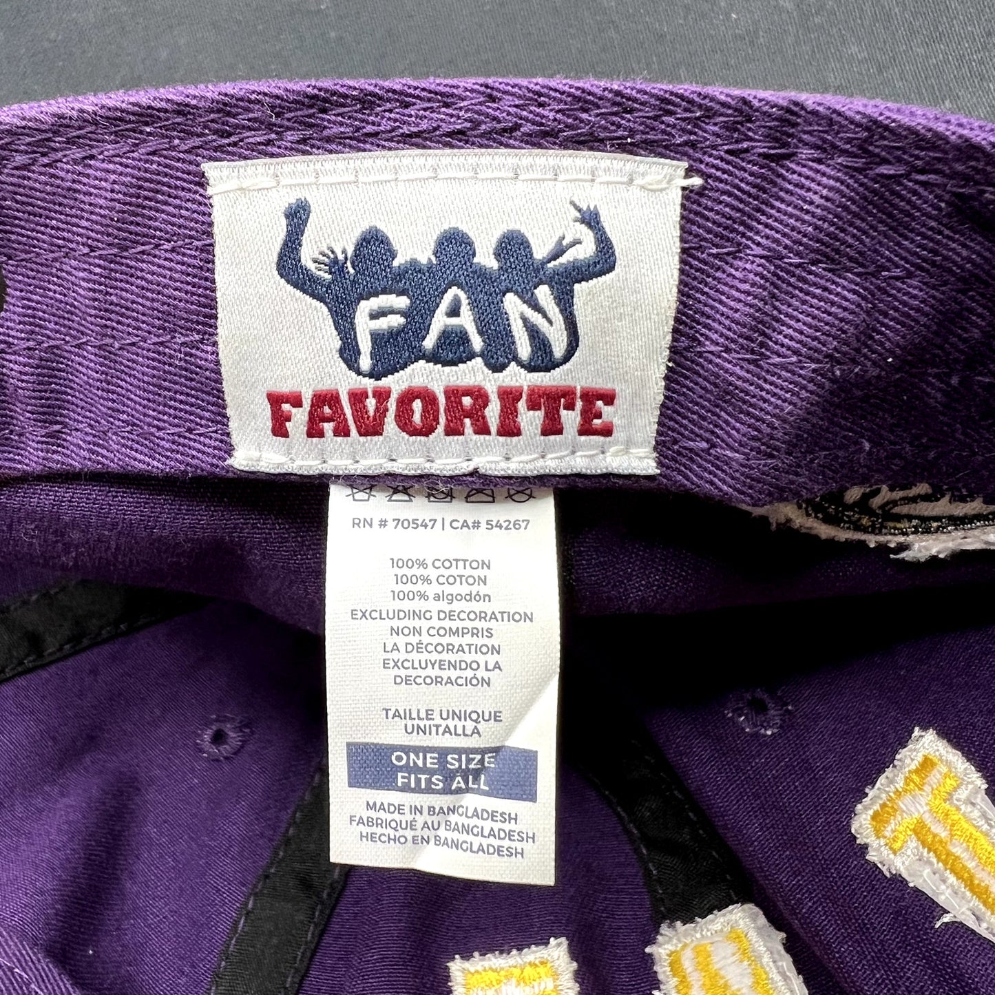 Los Angeles Lakers LAL Strapback Hat Purple NBA Fan Favorite Cap