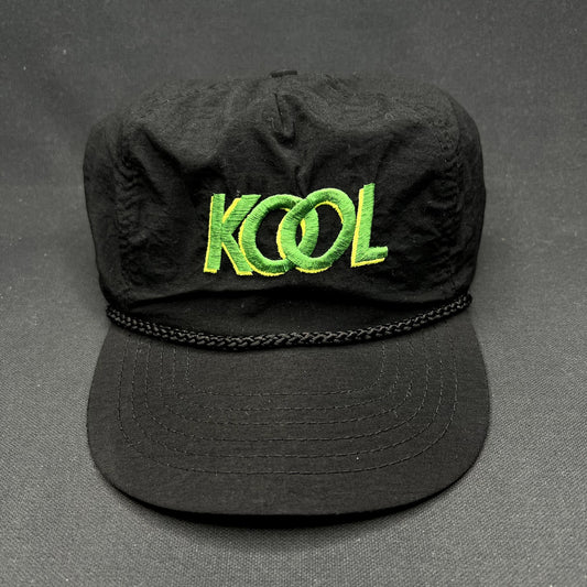 Vintage KOOL Cigarettes Snapback Hat Black Nylon Rope Cap