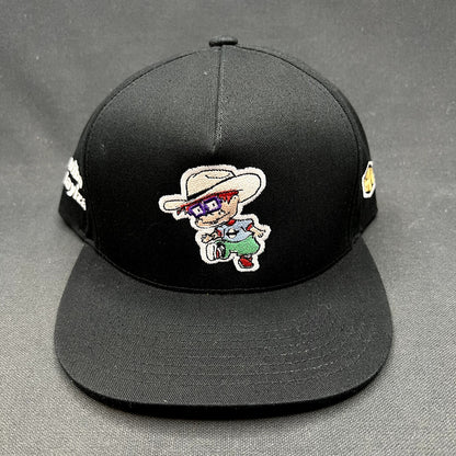 Custom Arriba La Mayiza Rugrats Style Snapback Hat Yupoong Black
