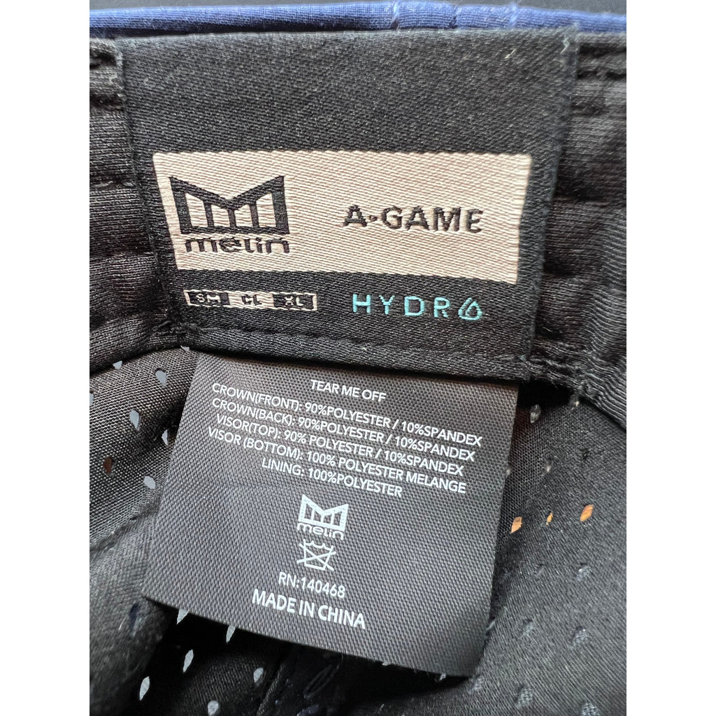Melin x Liquid I.V. HYDRO A-Game Snapback Hat – Navy – Excellent Condition