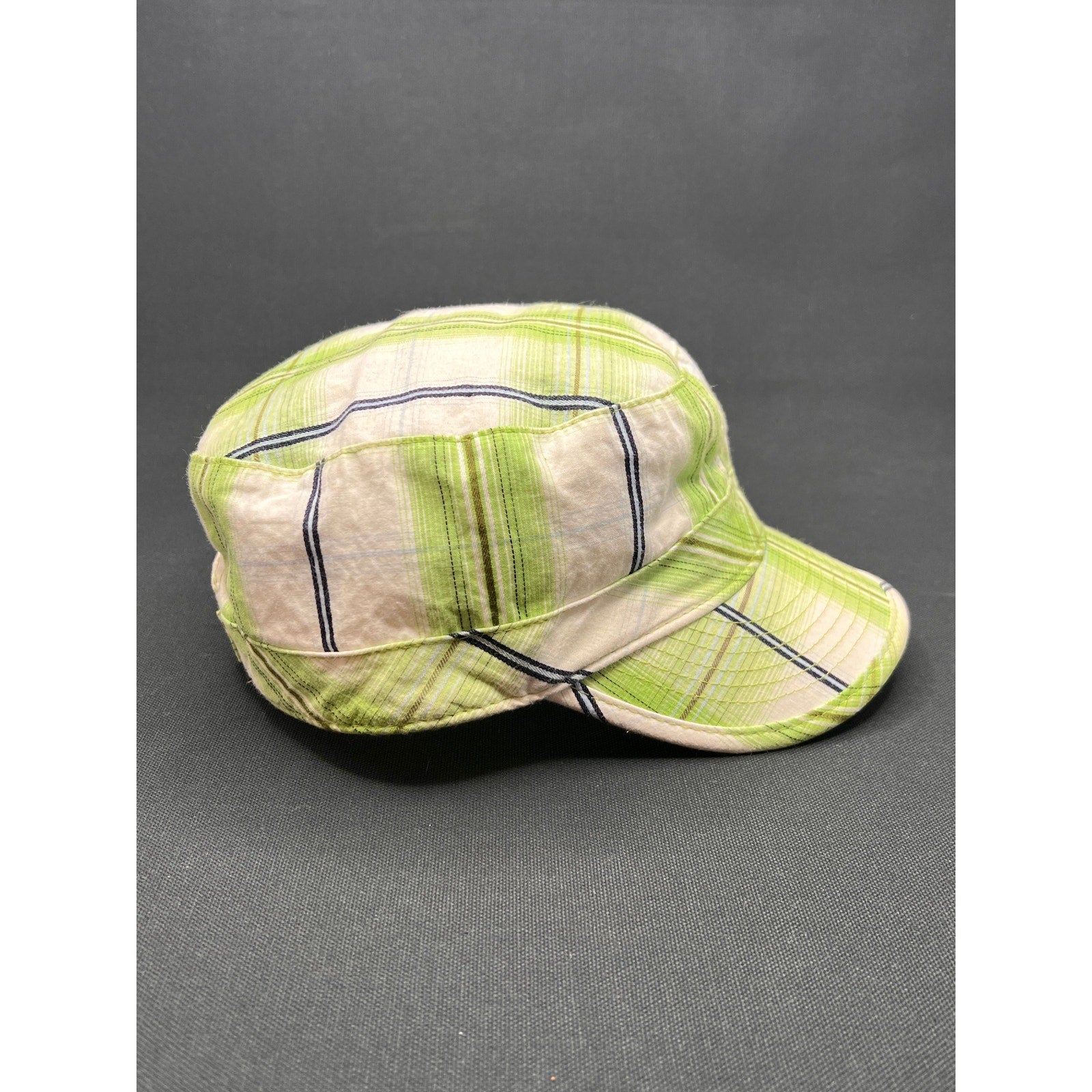 Disney Hannah Montana The Movie Plaid Cadet Cap – Green & White