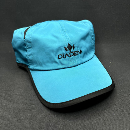 Diadem Performance Running Hat Blue Lightweight Strapback Athletic Cap