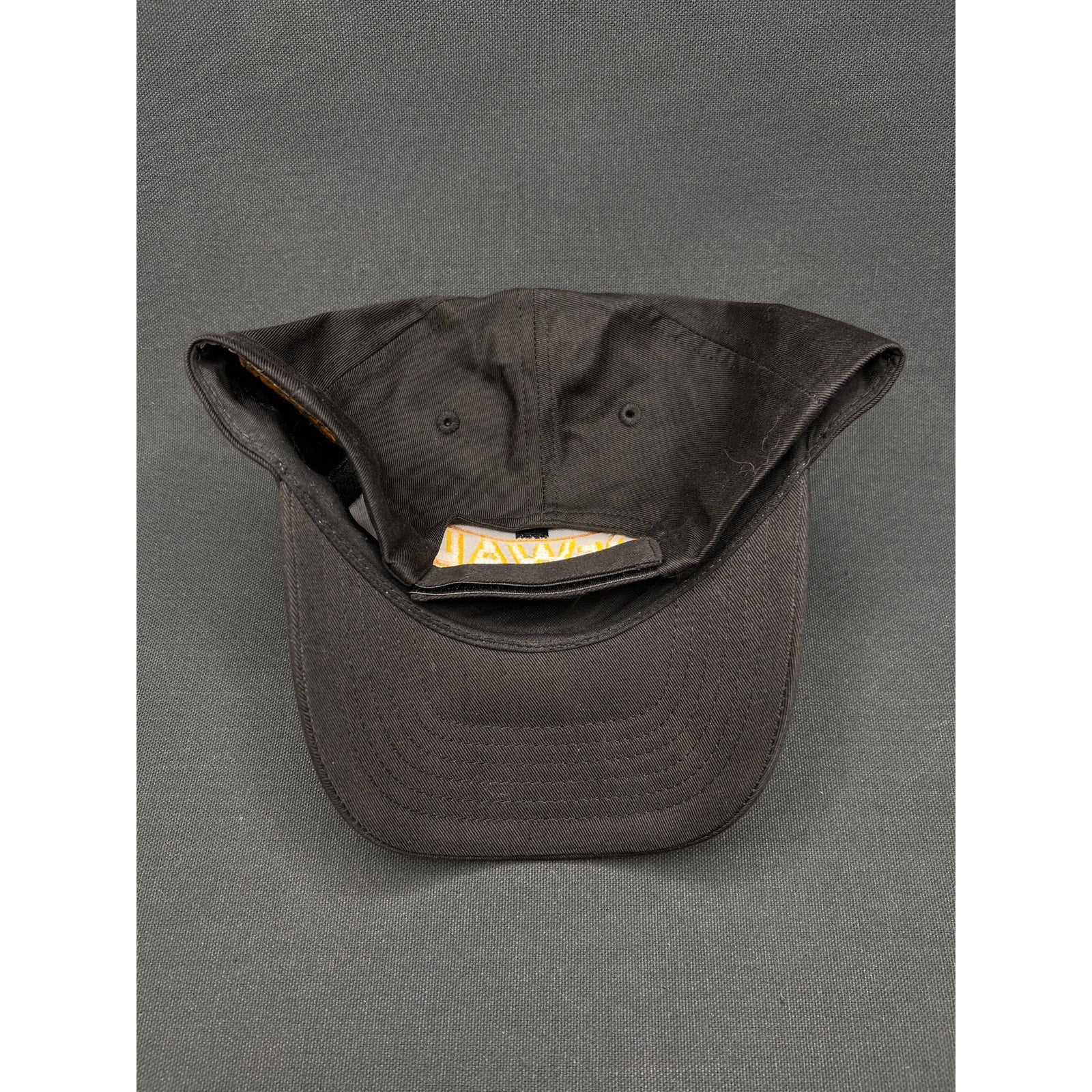 DeWALT Racing Hat Black Cotton Strapback Checkered Logo NASCAR Era