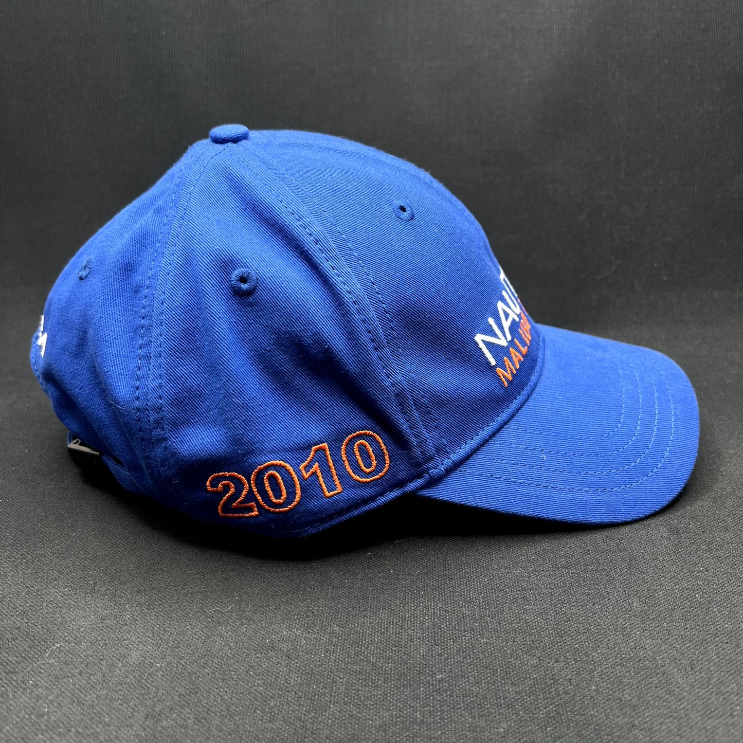 Nautica Malibu Triathlon Blue Strapback Hat OSFA Running Swim Cycling Cap