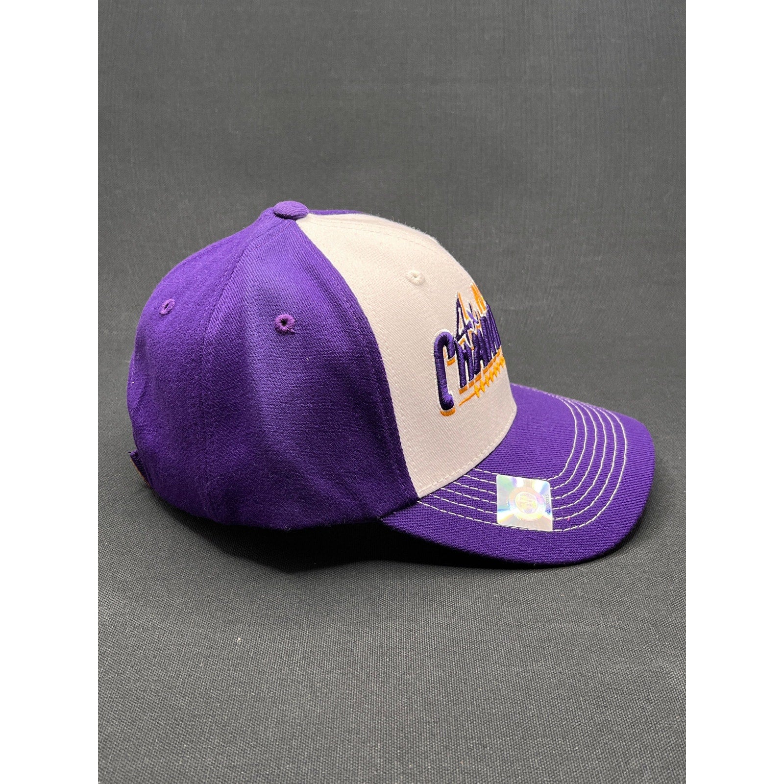 LSU Tigers 4× National Champions Hat – Top of the World Purple/White