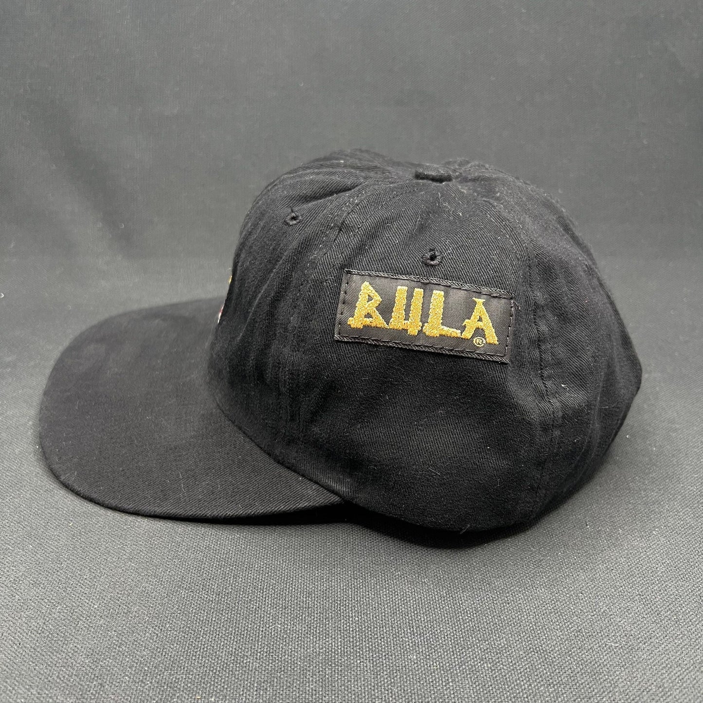 Vintage USA Ski Team BULA Snapback Hat Made in USA Black AHA 90s