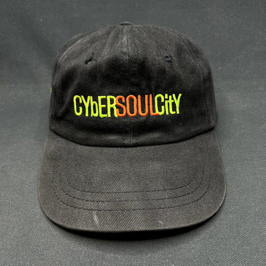 Vintage HBO CyberSoulCity Strapback Hat Black Promo Cap Y2K