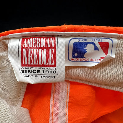 Vintage San Diego Padres MLB Snapback Hat Orange American Needle Made USA Era