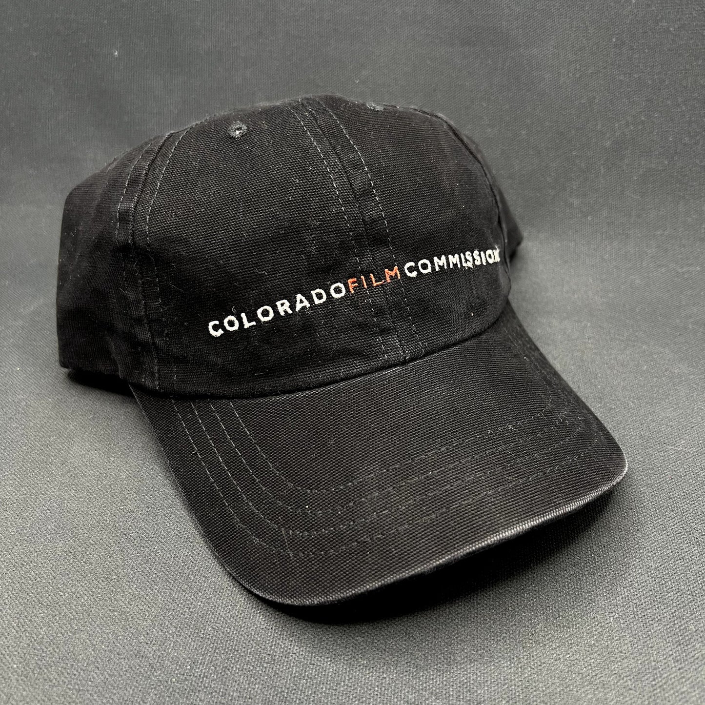 Colorado Film Commission Adjustable Strapback Hat Black Film Industry Promo Cap