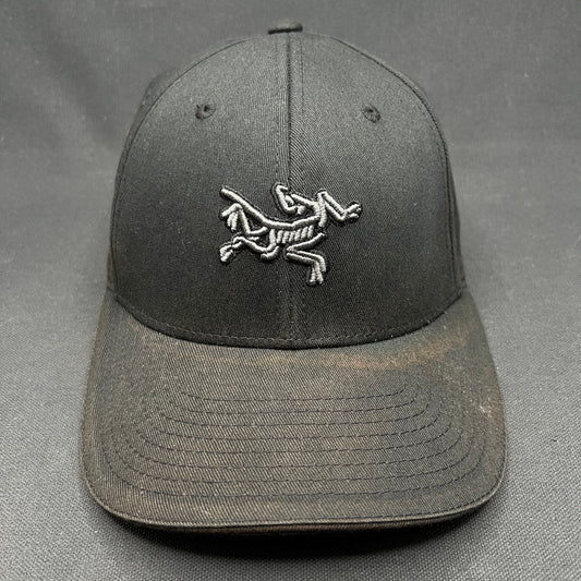 Arc’teryx Flexfit Hat Black Bird Logo Cap Outdoor Hiking OSFA
