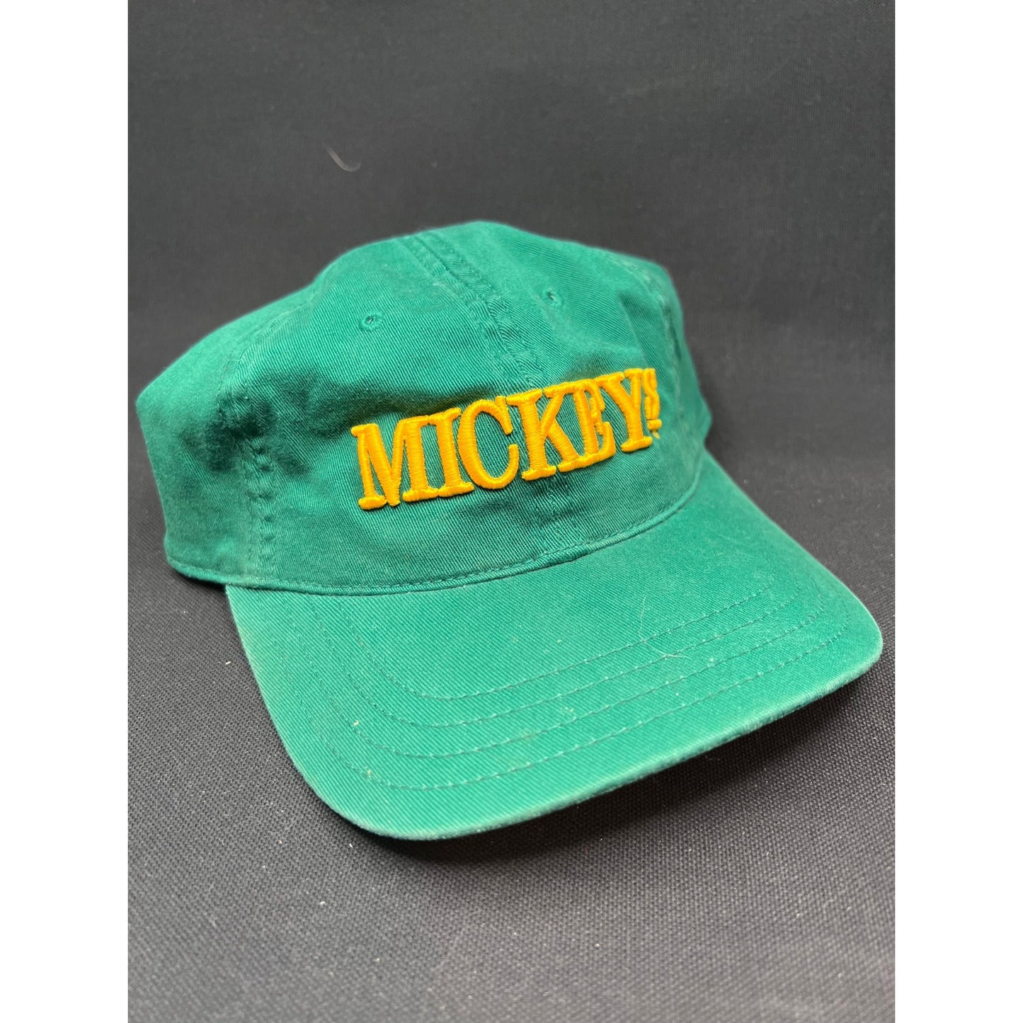 Vintage 90s Mickey’s Malt Liquor Hat Vision Concepts Green Gold Flex Fitted