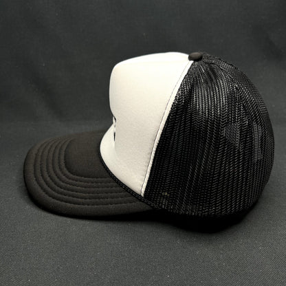 AMP Any Means Possible Trucker Hat Black White Snapback