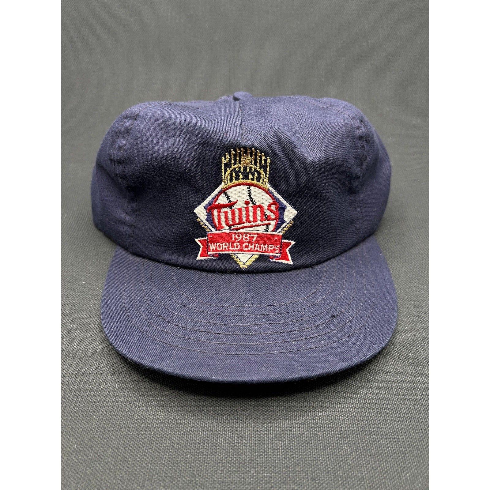 Vintage 1987 Minnesota Twins World Series Champions Hat ANNCO MLB Snapback