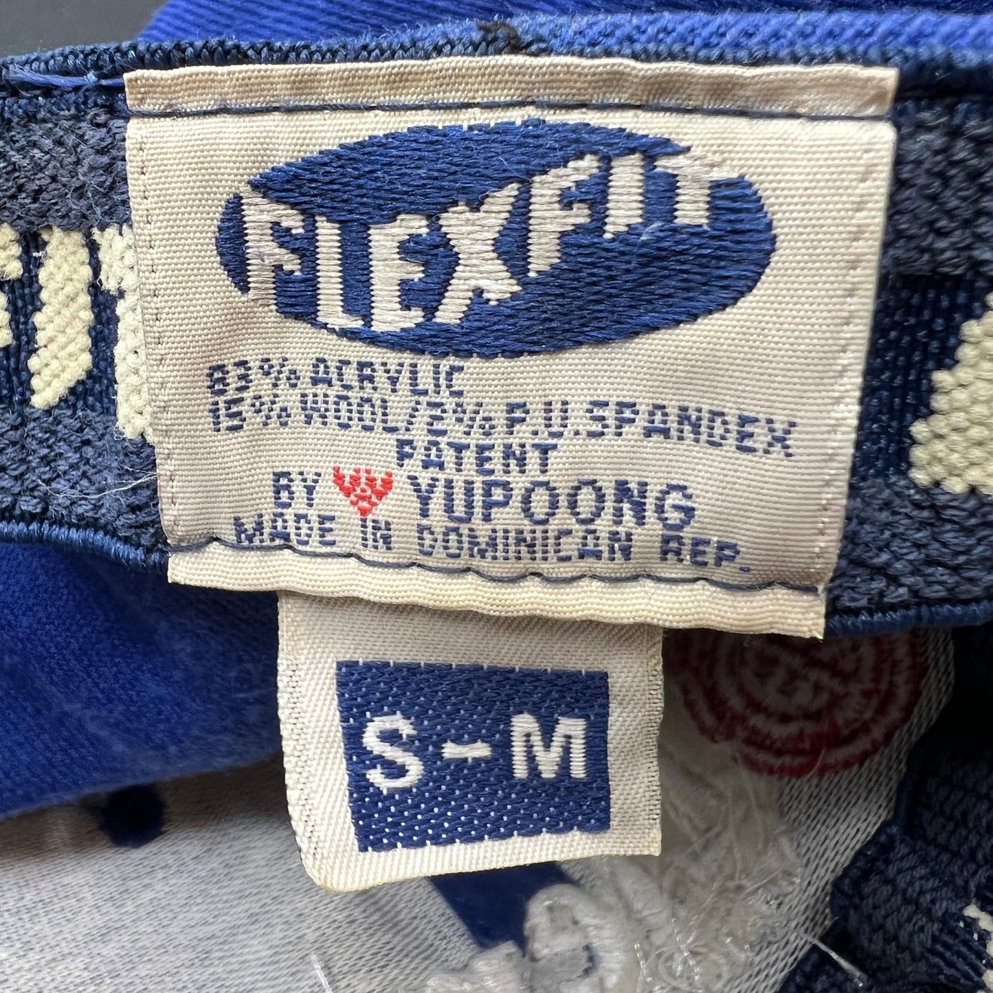 Vintage Element Skateboards Flexfit Hat Blue Spellout Logo S/M
