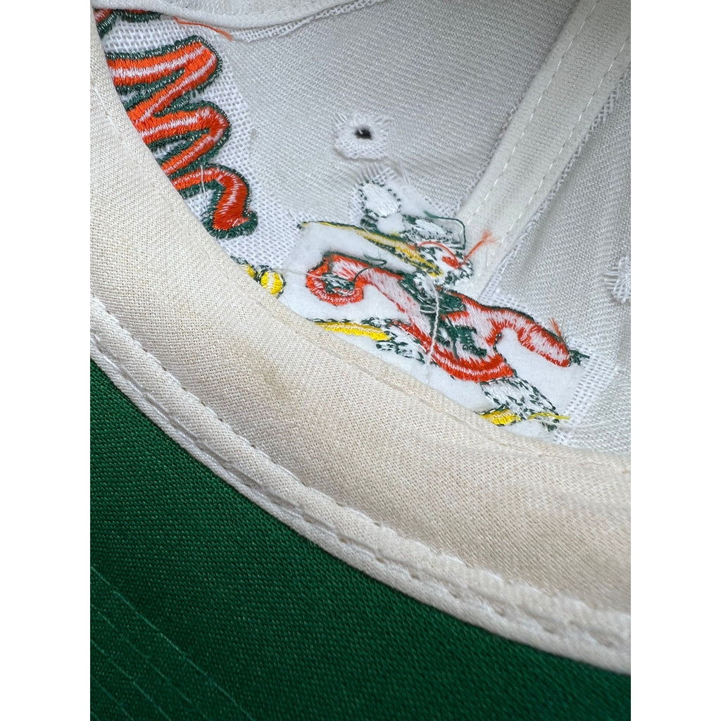 Vintage Miami Hurricanes Apex One Varsity Snapback – Ibis Logo, Made in Taiwan