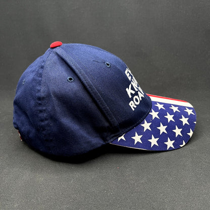 Y2K Evel Knievel Road Crew American Flag Strapback Hat