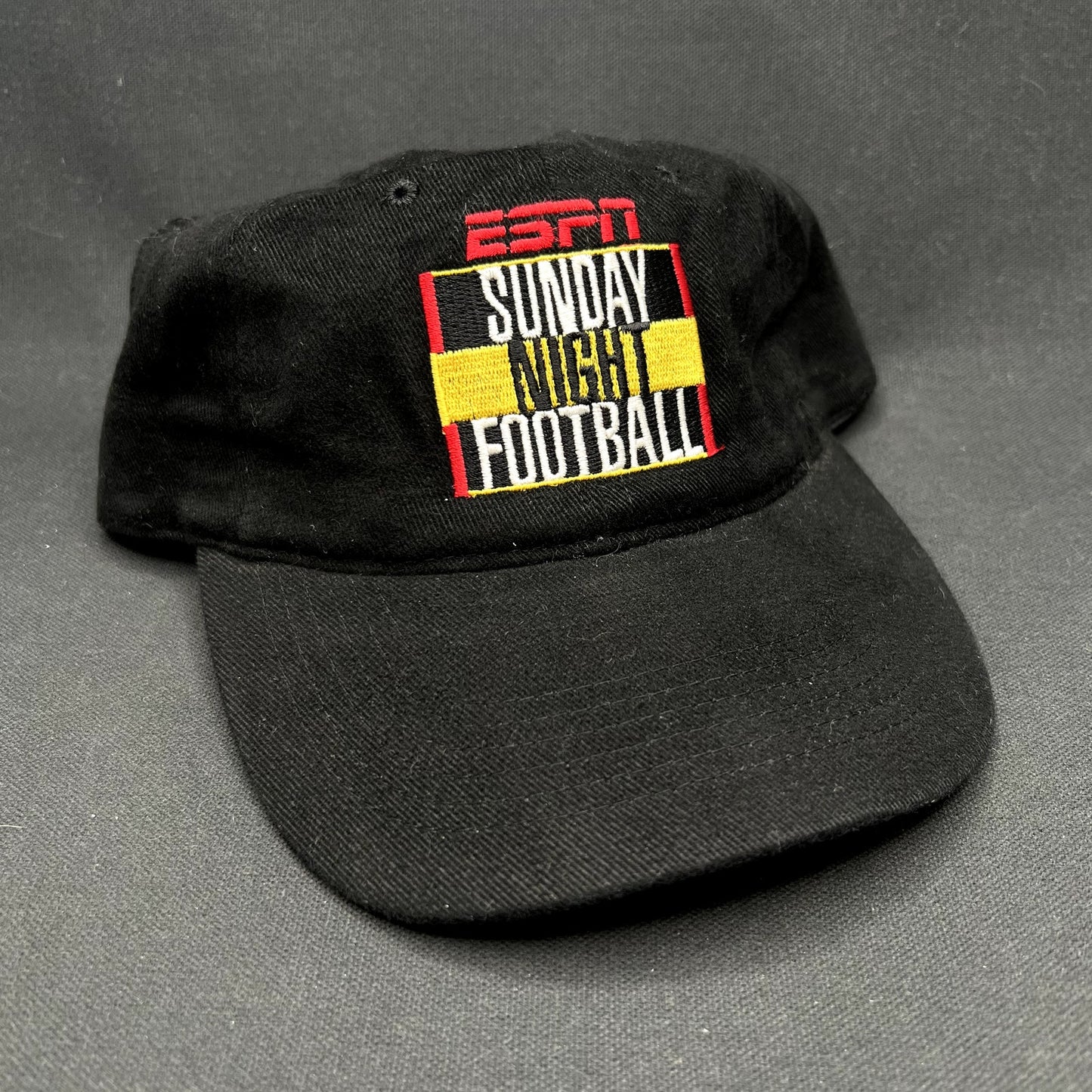 Vintage ESPN Sunday Night Football Strapback Hat Jets Raiders Y2K