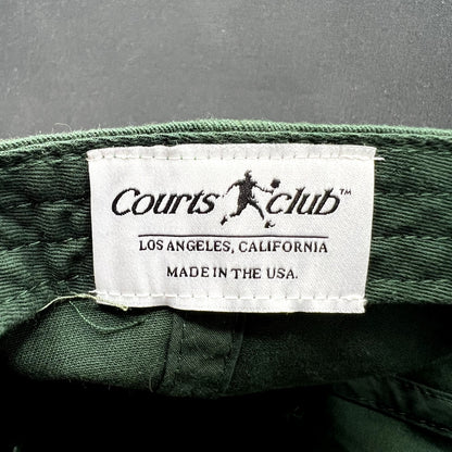 Courts Club Los Angeles Strapback Hat Green Tennis Club Crest USA Made