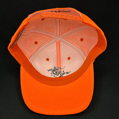 Vintage Winchester Firearms Snapback Hat Blaze Orange USA Made Nilo Farms