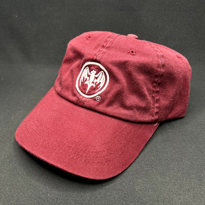 Vintage Bacardi Bat Logo Burgundy Strapback Hat 100% Cotton Adjustable Cap
