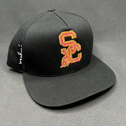 USC Trojans Alumni Snapback Hat Vintage Yupoong Black NCAA