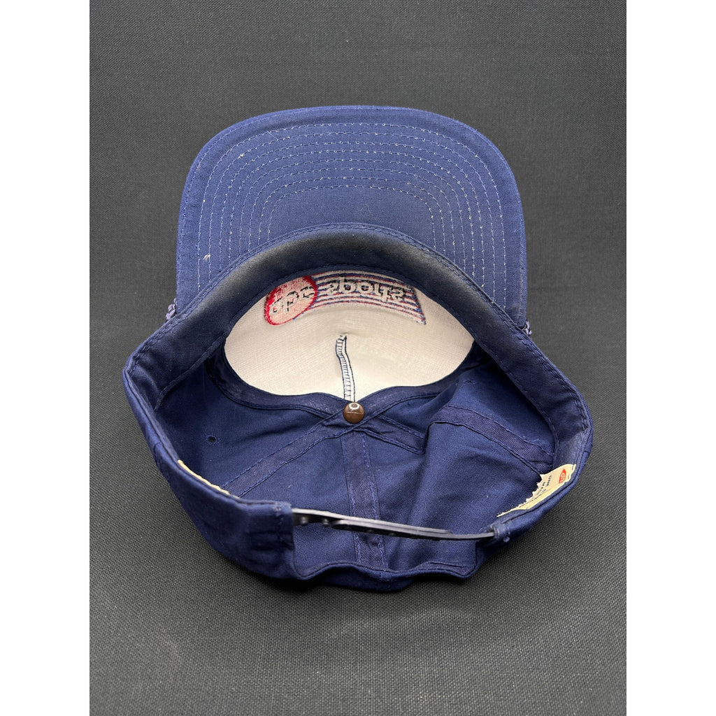 Vintage 80s ABC Sports Rope Snapback Hat Navy Blue AJD Made Korea