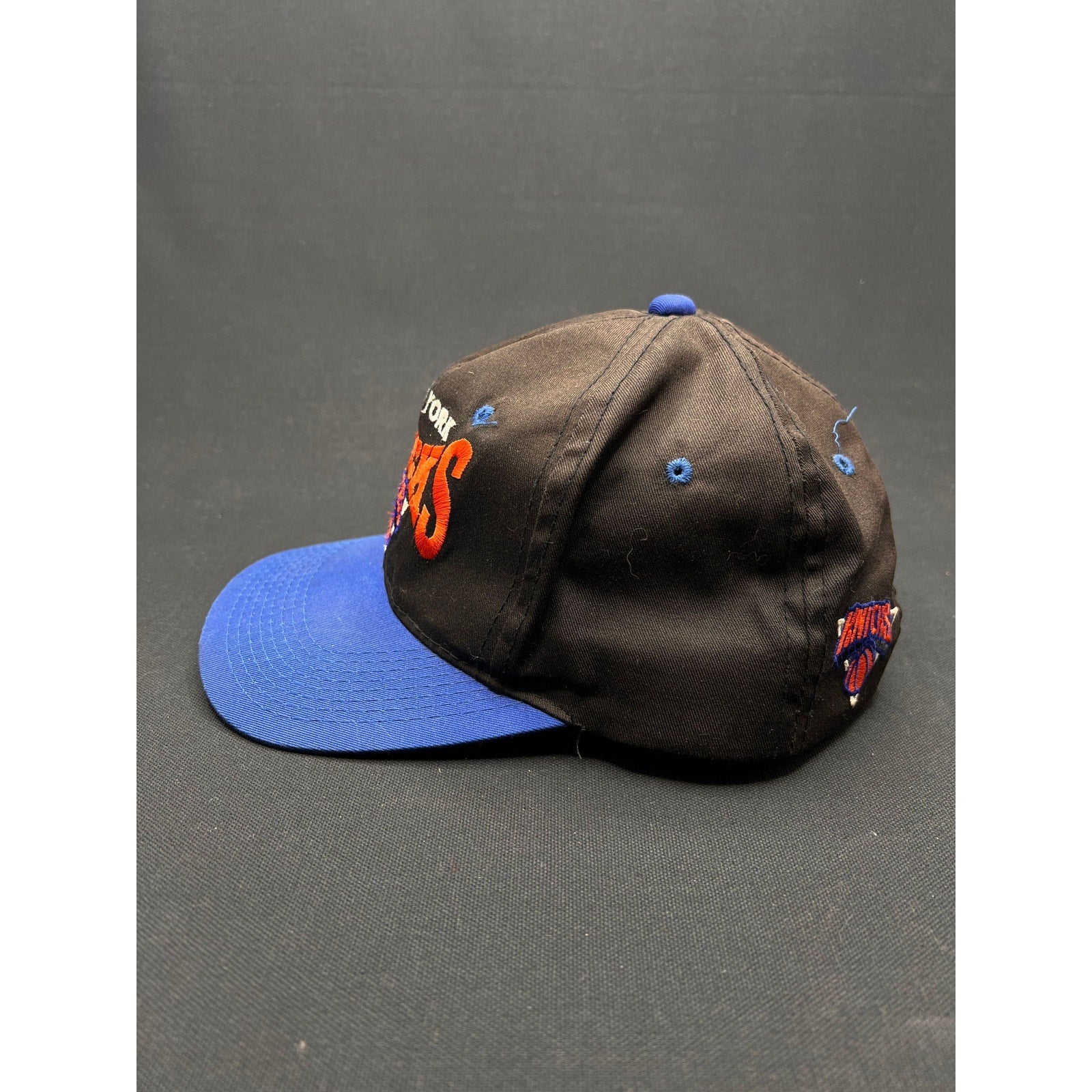 Rare Vintage 90s New York Knicks Script Snapback Hat The G Cap Korea