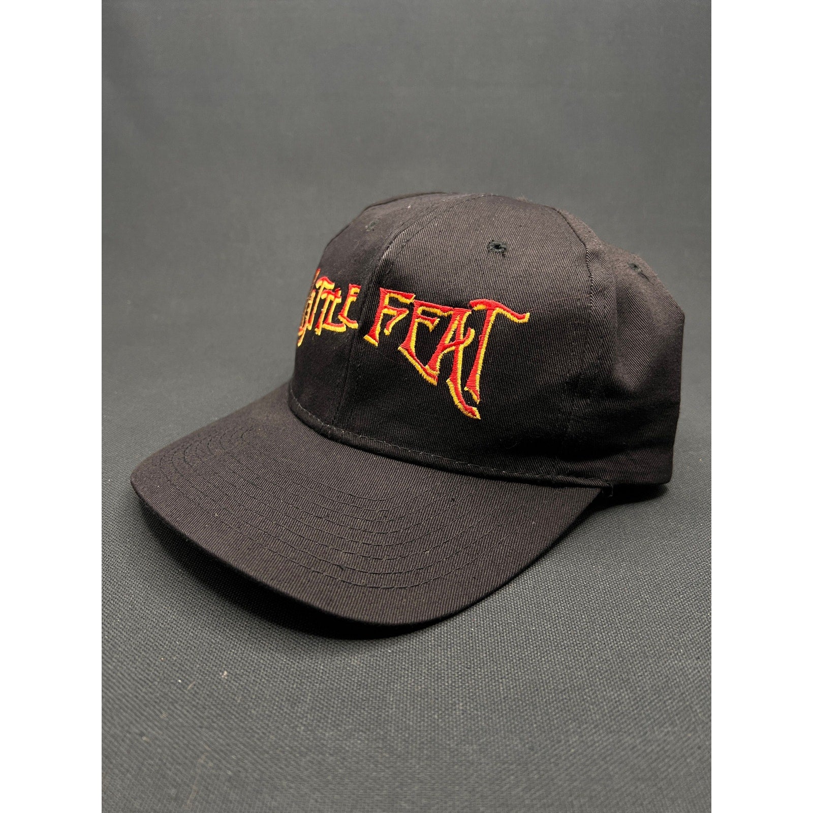 Vintage 90's Little Feat Black Snapback Hat – Red/Yellow Embroidered Logo